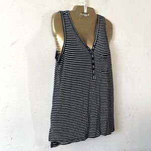 Ladies Top ,Cable&Gauge,blue and white.